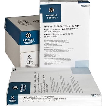 Image for Business Source Premium Copy Paper 11"X17" 20 Lb Basis Weight Case Of 5 from HD Supply