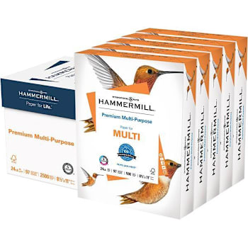 Image for Hammermill Premium Copy Paper 8.5"X11" 24 Lb Basis Weight Case Of 5 from HD Supply