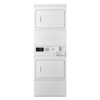 Image for Whirlpool Commercial 7.4 Cu. Ft. Gas Stack Dryer Coin Operated In White from HD Supply