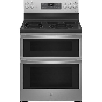 Image for GE Profile 30" Smart Free-Standing Electric Double Oven Range/Air Fry, Stainless from HD Supply