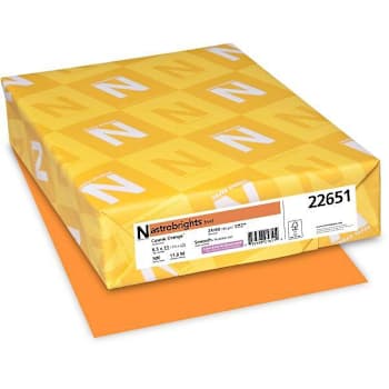 Astrobrights Color Copy Paper 8.5"X11" 24 Lb Weight Cosmic Orange Package Of 500