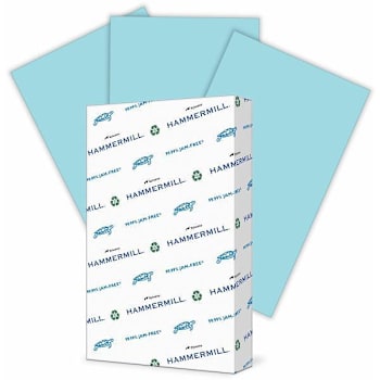 Image for Hammermill Colors Copy Paper 8.5"X14" 20 Lb Basis Weight Blue Package Of 500 from HD Supply