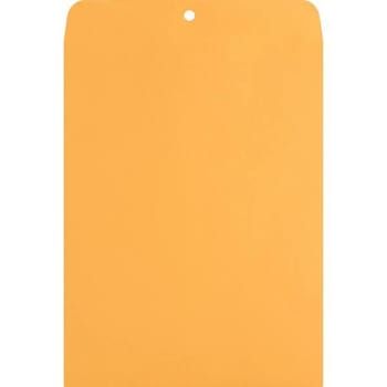 Nature Saver #90 Clasp Envelope 9"X12" Gummed Closure Kraft Package Of 100