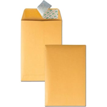 Quality Park Catalog Envelope 9"X12" Self-Sealing Kraft Package Of 100