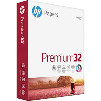 Image for HP Premium32 Copy Paper 8.5"X11" 32 Lb Basis Weight Package Of 500 from HD Supply