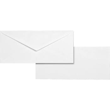Image for Business Source #10 Envelope Gummed Closure Diagonal Seam White Package Of 500 from HD Supply