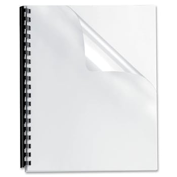 Fellowes Crystals Clear Report Covers 8.5"X11" Clear Package Of 100