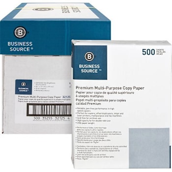 Image for Business Source Premium Copy Paper 8.5"X11" 20 Lb Basis Weight Case Of 5 from HD Supply