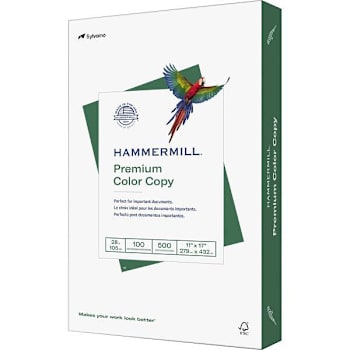 Hammermill Premium Color Copy Paper 11"X17" 28 Lb Basis Weight Package Of 500