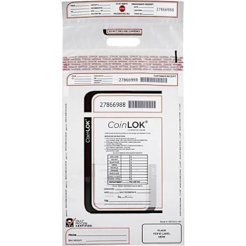 Image for Controltek Coinlok Plastic Coin Bags 12"X25" Package Of 50 from HD Supply