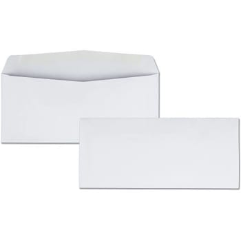 Image for Business Source #10 Envelope Gummed Closure Side Seam White Package Of 500 from HD Supply