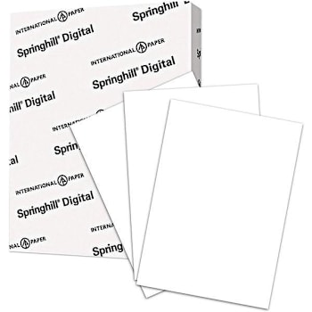 Image for Springhill Multipurpose Cardstock 8.5"X11" 110 Lb Basis Weight Package Of 250 from HD Supply