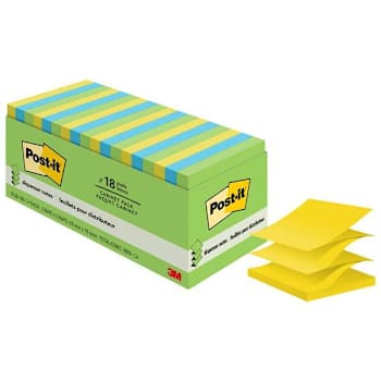 Post-It Dispenser Notes Floral Fantasy Color Collection 4"X6" Package Of 18