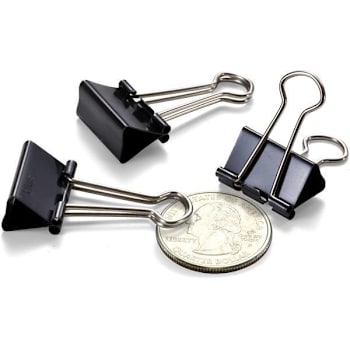 Officemate Small Binder Clips Black Package Of 12