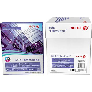 Image for Xerox Bold Professional Copy Paper 8.5"X11" 24 Lb Basis Weight Package Of 500 from HD Supply