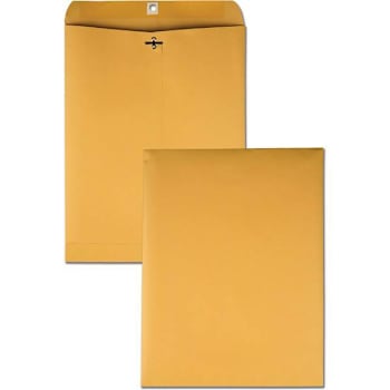 Quality Park #97 Clasp Envelope 10"X13" Gummed Closure Kraft Package Of 250