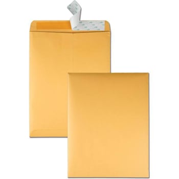 Quality Park Catalog Envelope 10"X13" Self-Sealing Kraft Package Of 100