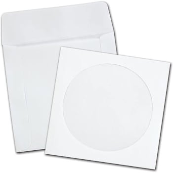 Image for Quality Park Paper Cd/Dvd Sleeves White Package Of 100 from HD Supply