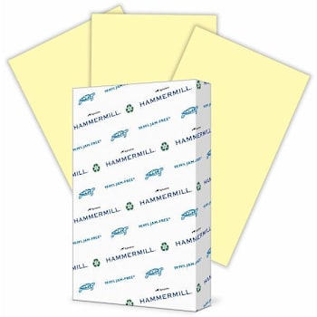Image for Hammermill Colors Copy Paper 8.5"X11" 20 Lb Basis Weight Canary Package Of 500 from HD Supply