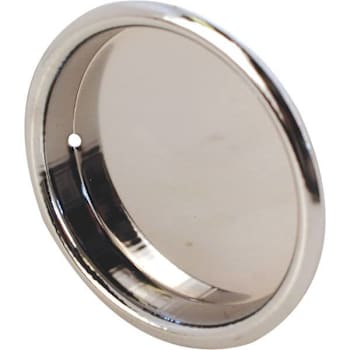 Prime-Line Wardrobe Door Flush Finger Pull, Chrome, 2-1/8"