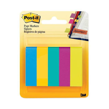 Image for Page Flag Markers, Assorted Colors,100 Flags/Pad, 5 Pads/Pack from HD Supply