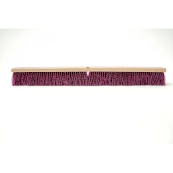 Renown Polypropylene Heavy Sweep With 3-1/4" Trim, 36", Maroon