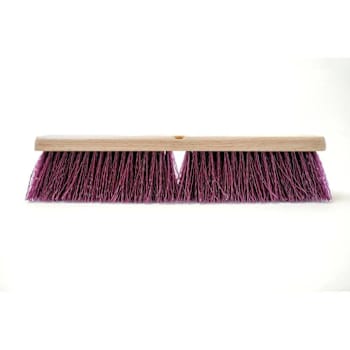 Renown 18" Polypropylene Heavy Sweep With 3-1/4" Trim Maroon