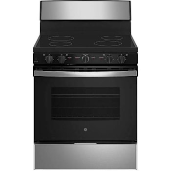 Image for GE Estar 30” Free-Standing Electric Smooth Cooktop Range, Stainless Steel, ADA from HD Supply