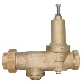 Image for Zurn 1-1/4" 625xl3 Comp Repl Prv 15-75 PSI Sgl Union X Fem Npt W/Gauge Lead Free from HD Supply
