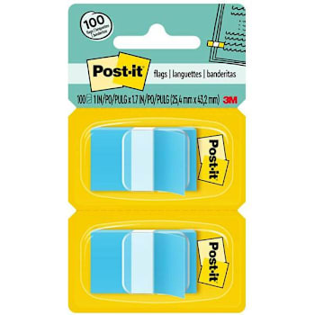 Post-It Flags 1" X 1.75" Blue Package Of 100
