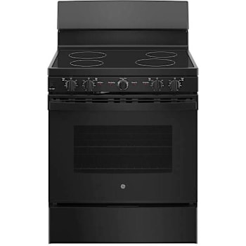 Image for GE Estar  30” Free-Standing Electric Radiant Smooth Cooktop Range, Black, ADA from HD Supply