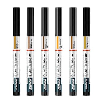 Mohawk Finishing Products Brush Tip Marker, Assortment #4, Package Of 6