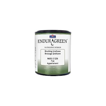 Mohawk Finishing Products Enduragreen Waterborne Brushing Urethane, Flat, Quart
