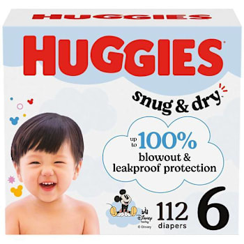 Huggies Snug & Dry Baby Diapers Size 6 Case Of 112