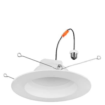 Sylvania 5" And 6" LED Retrofit Downlight, Medium Base, 3000k, 8 Watts, White