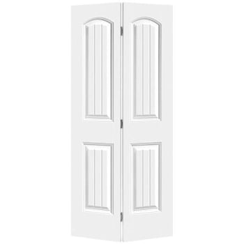 Image for Masonite Cheyenne 2 Panel Hollow Core Primed Molded Bi-Fold Door, 24" X 80" from HD Supply