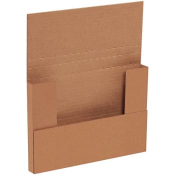 Box Partners 9 5/8 X 6 5/8 X 1 1/4" Kraft Easy-Fold Mailers Package Of 50