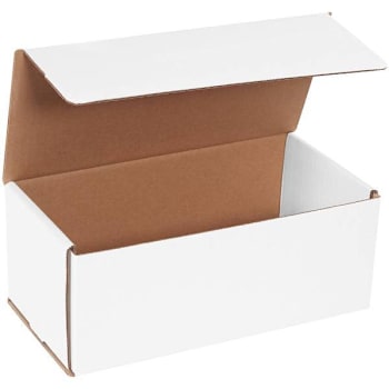 Box Partners 10 X 5 X 4" White Corrugated Mailers Package Of 50