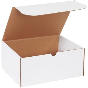 Box Partners 11 1/8 X 8 3/4 X 5" White Literature Mailers Package Of 50