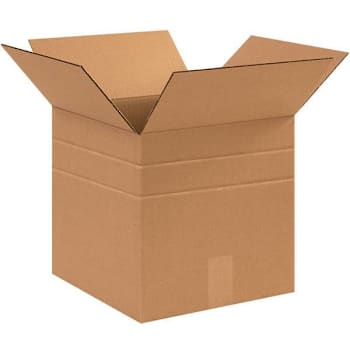 Box Partners 12 X 12 X 10" Multi-Depth Corrugated Boxes Package Of 25
