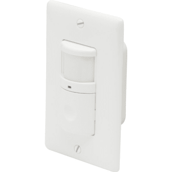 Hubbell® 120 Volt Wall Mount Passive Infrared Occupancy Sensor w/ Night Light (White)