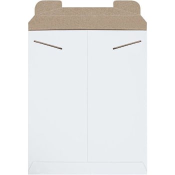 Box Partners 11 X 13 1/2" White Stayflats?® Mailers Case Of 100