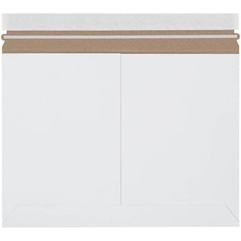 Box Partners 12 1/4x9 3/4" White Side Loading Stayflats Lite?® Mailer Case Of 100