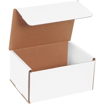 Box Partners 8 X 6 X 4" White Corrugated Mailers Package Of 50