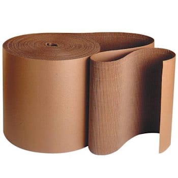 Box Partners 18" X 250' - A Flute Kraft Singleface Corrugated Roll
