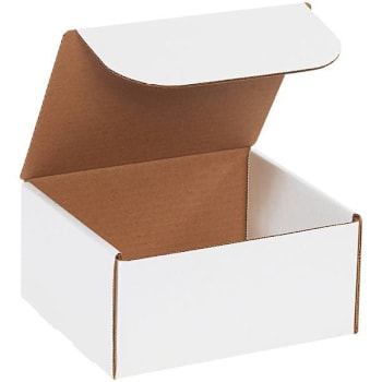 Box Partners 8 X 7 X 4" White Literature Mailers Package Of 50