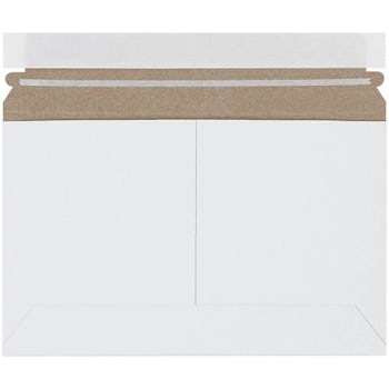 Box Partners 9 X 6" White Side Loading Stayflats Lite?® Mailers Case Of 100