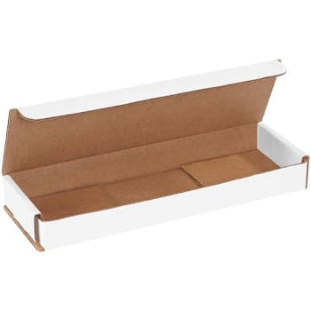 Box Partners 10 X 3 X 1" White Corrugated Mailers Package Of 50