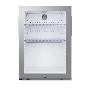 Image for Summit Appliance 1.2cf Glass Door Refrigerator Ss Right-Swing from HD Supply