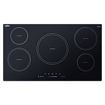 Summit Appliance 10200w 208-240v 36" Wide 5-Zone Built-In Induction Cooktop